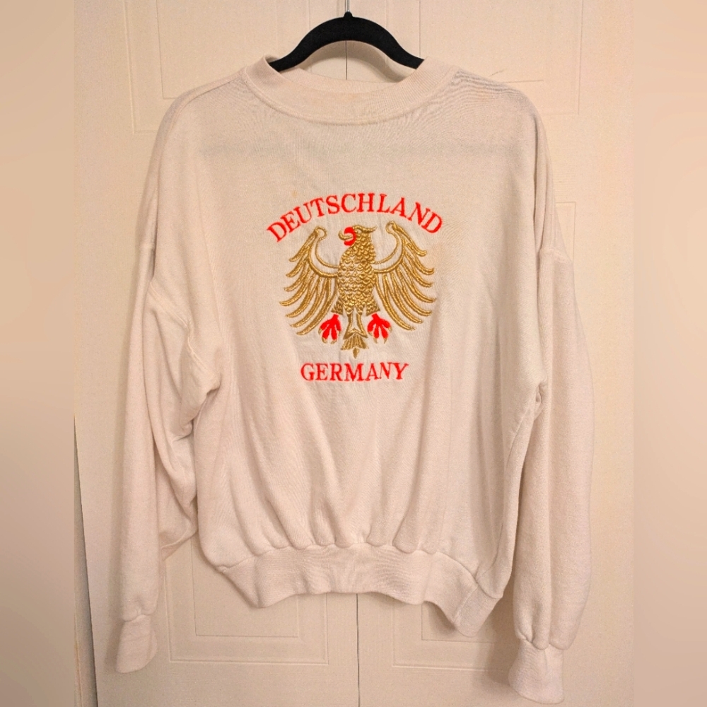 Deutschland Germany White Sweatshirt